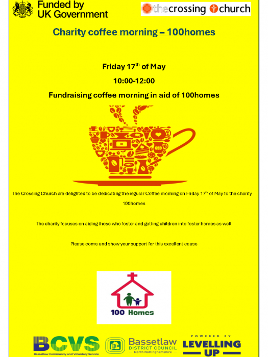 The Crossing | 100 Homes Charity coffee morning