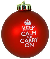 keepcalmandcarryonchristmasornament