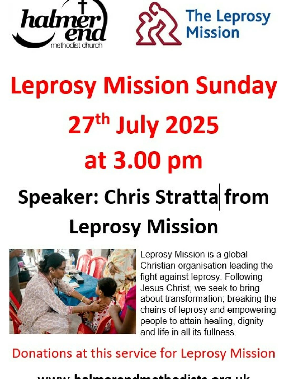 leprosy mission sunday 27th july 2025250717