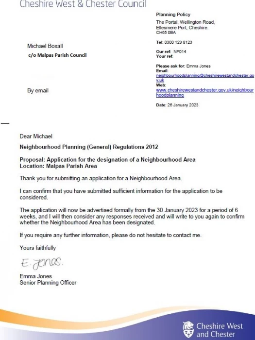 letter head confirmation