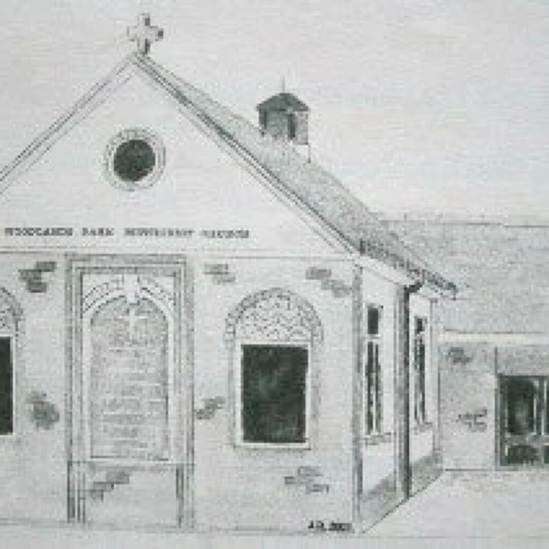 line drawing of current chapel