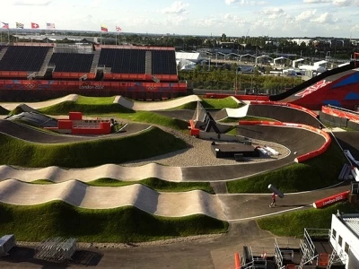 london 2012 olympic bmx track construction