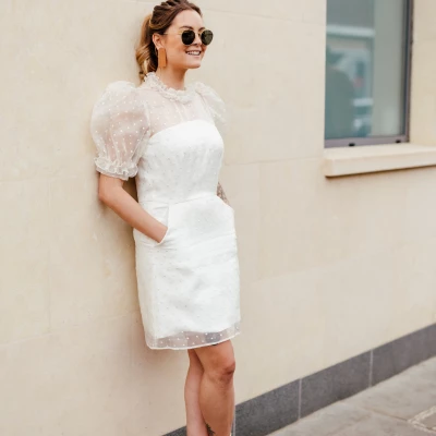 mackenzie dress full shot leaning p