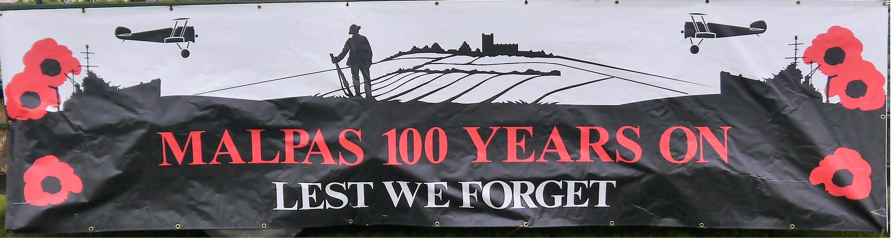 malpas lest we forget banner