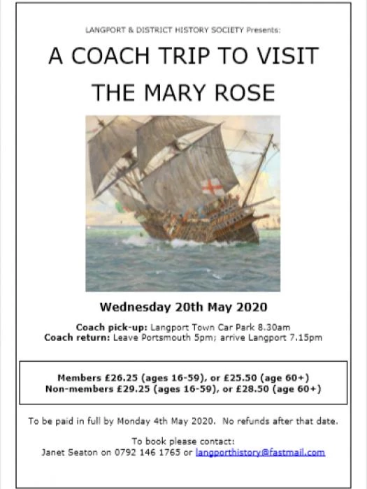 mary rose langport hist soc visit may 2020
