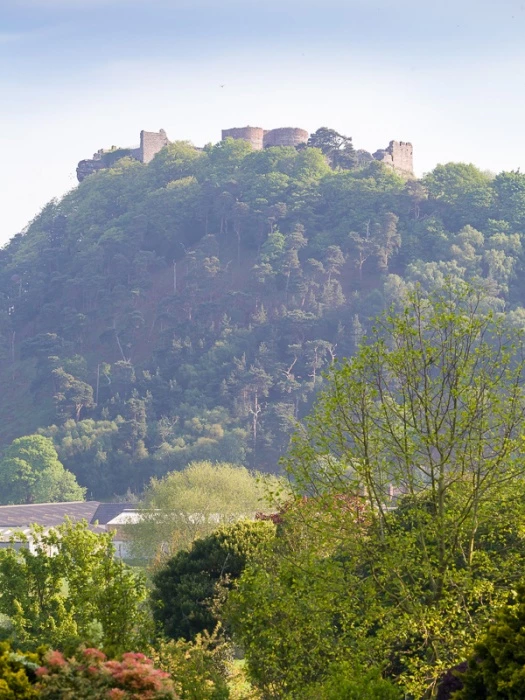 medieval beeston castle from horsley lane