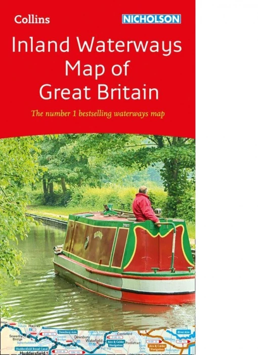 nicholsons inland waterways map of great britain