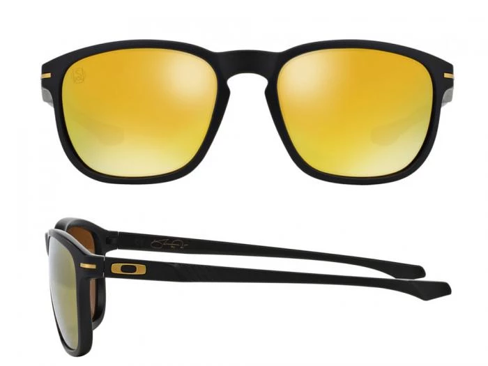 oakley enduro sunglasses in matte black with iridium gold lenses oo922304