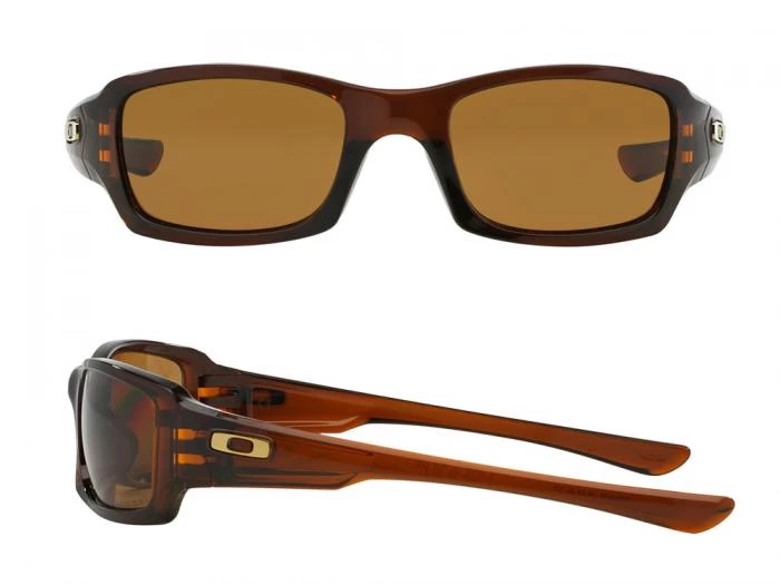oakley fives squared in rootbeer with polarised bronze lenses oo923808