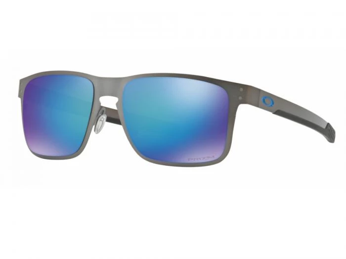 Oakley Holbrook Metal Sunglasses OO4123 Gunmetal Prizm Sapphire Polarised