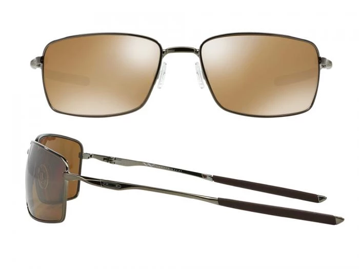 oakley square wire in tungsten with polarised iridium tungsten lenses oo407506