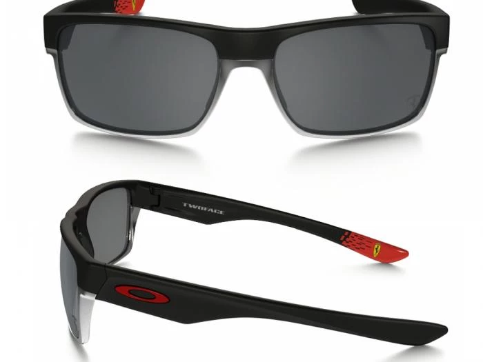 oakley twoface scuderia ferrari in matte black with black iridium lenses oo918920