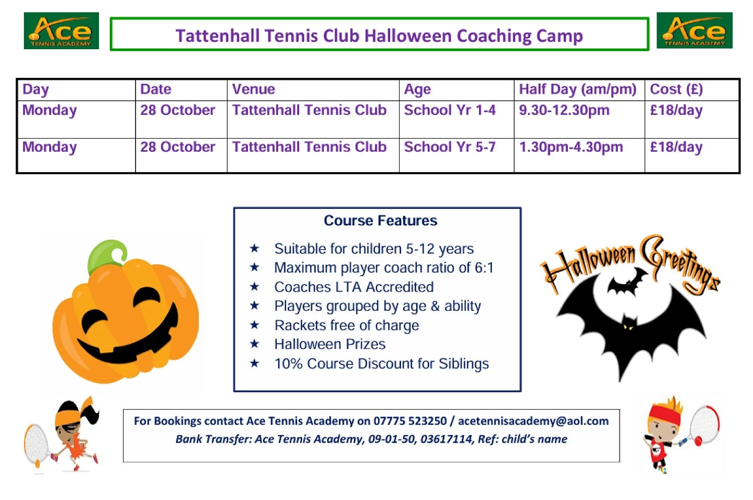 october halfterm camps