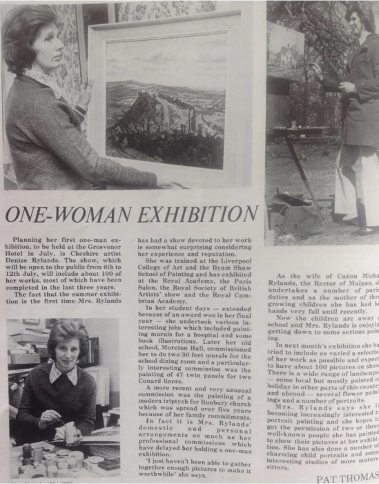 one woman exhibition