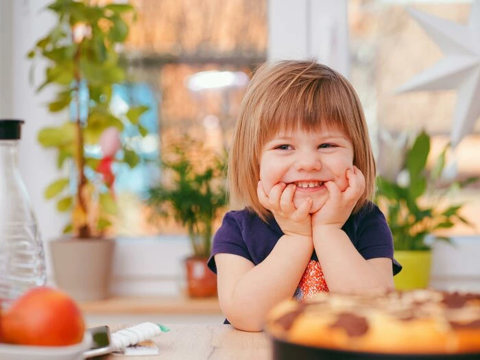 photo of toddler smiling