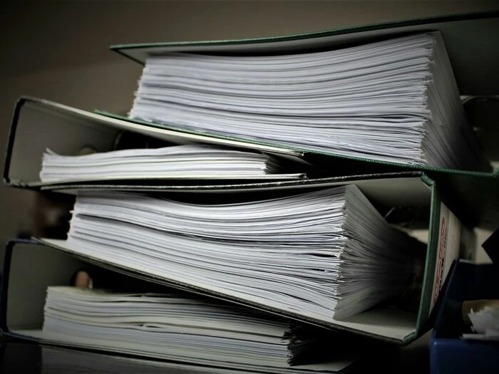 pile of folders