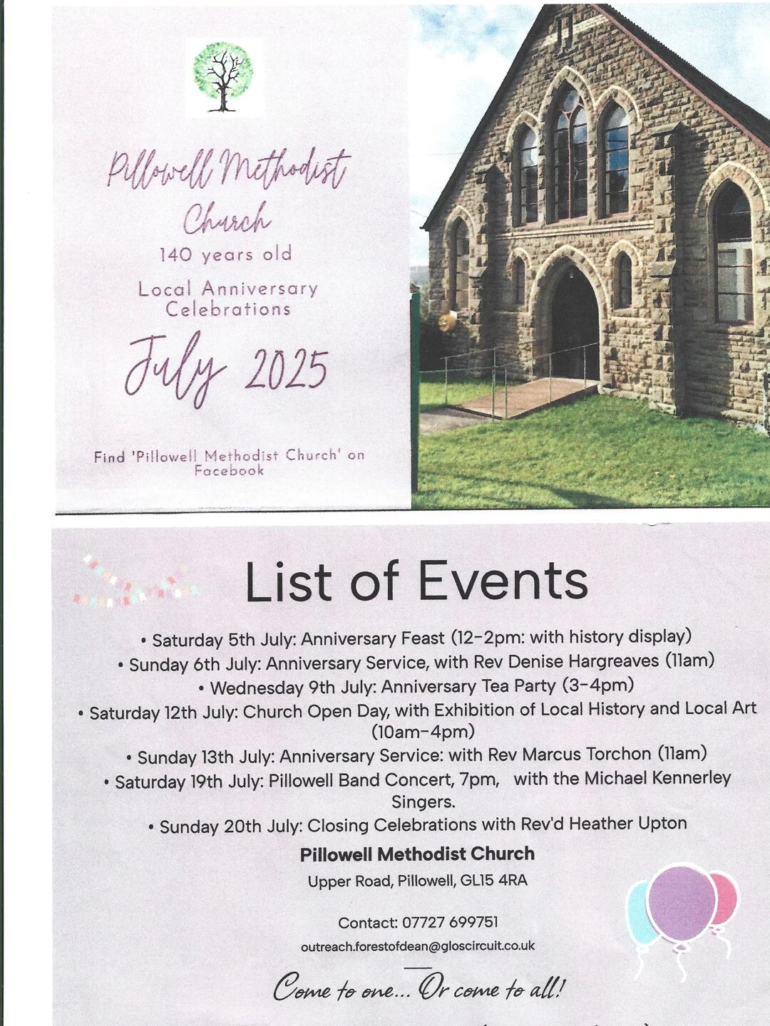 pillowell 140 anniversary events