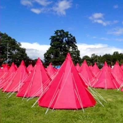 pink tents