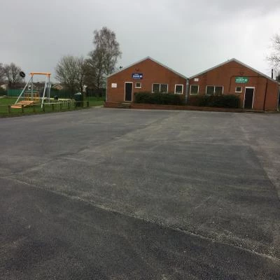 playing field car park resurfacing