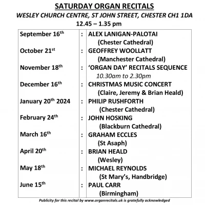 poster organ recitals 2023 to 2024