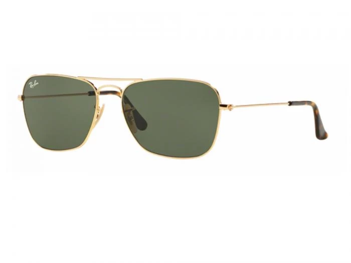 rb3136001tq rayban caravan gold with dark green crystal lenses