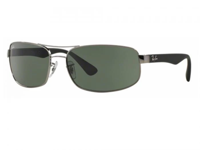 rb3445004tq rayban rb3445 gunmetal with green lenses