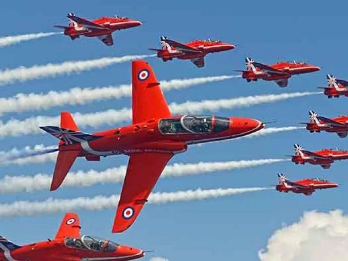 red arrows