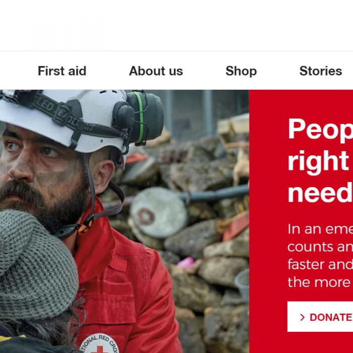 red cross website