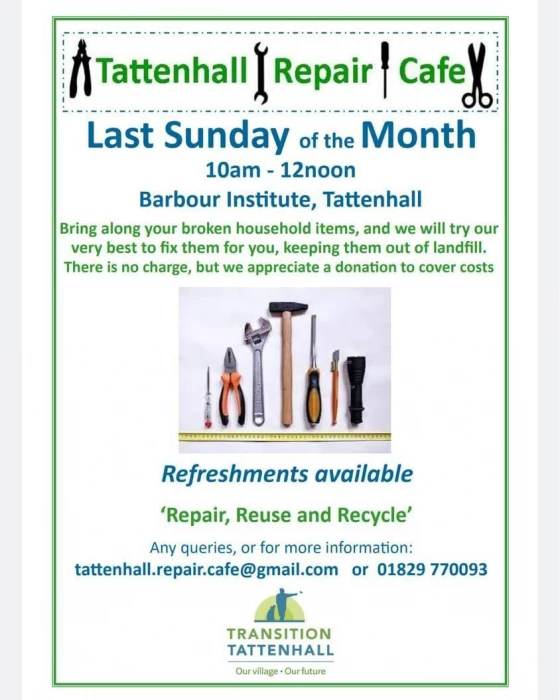 repair cafe  end of month