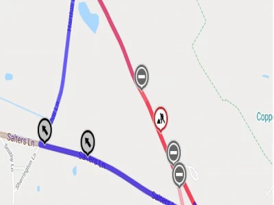 road close harthill 210308map