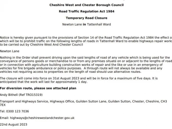 road closure 2