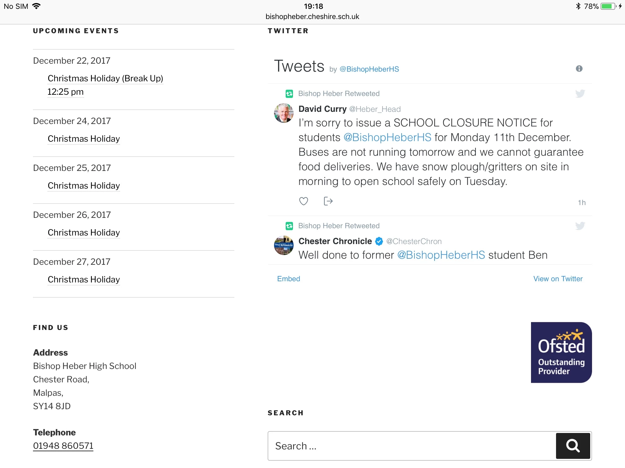 school closed
