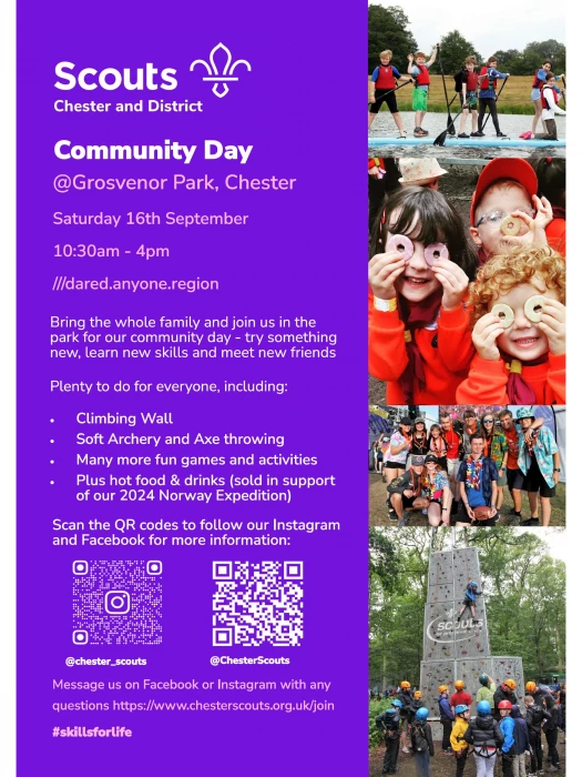 scouts community day poster  sep 2023