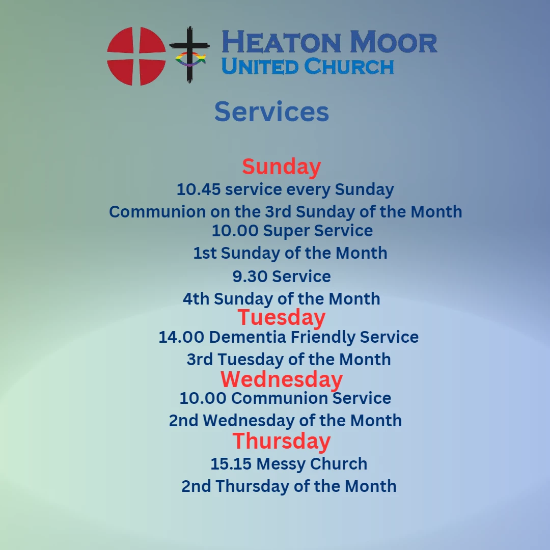 services  heaton moor united church square