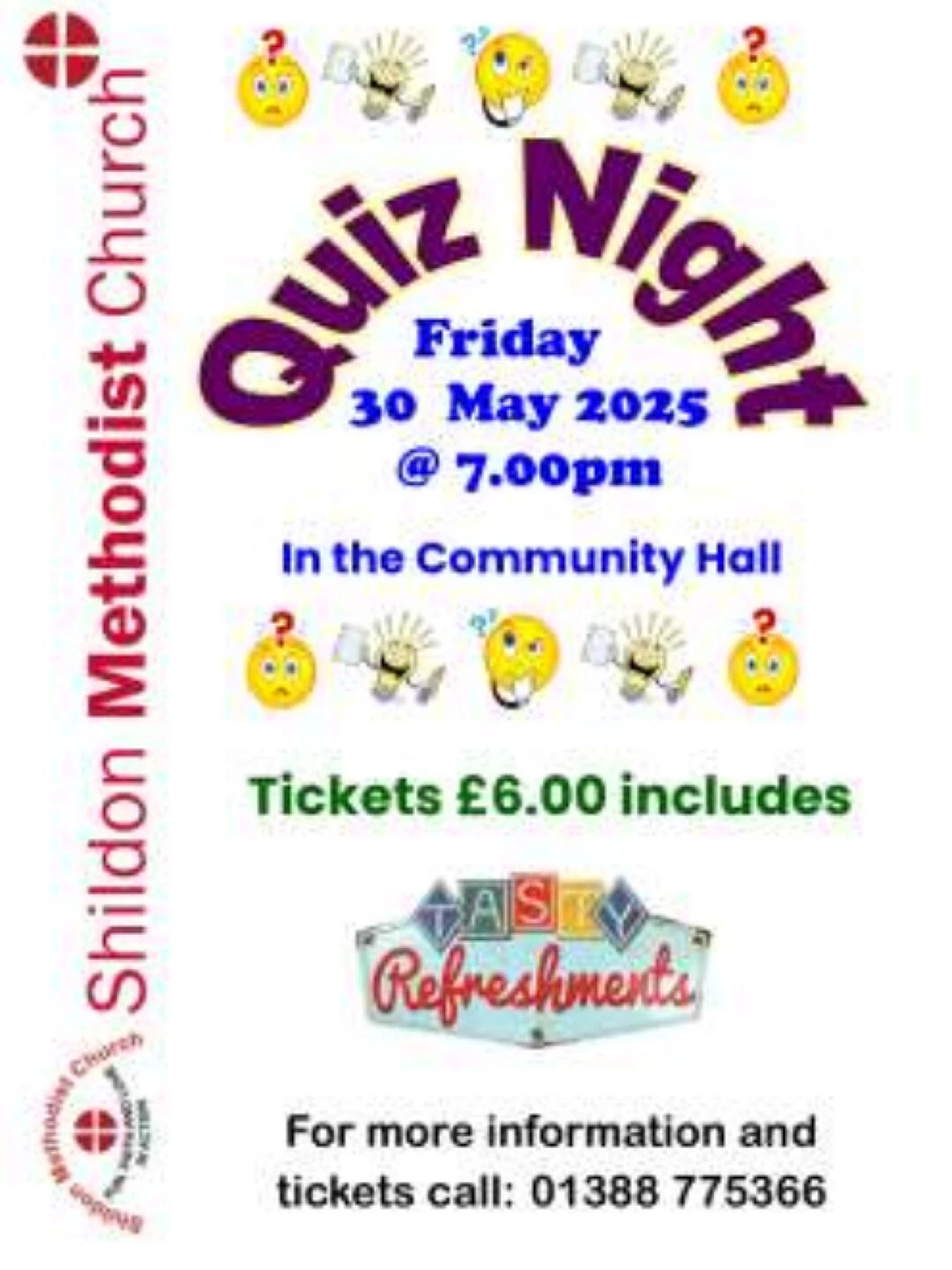 shildon methodist church quiz night 30