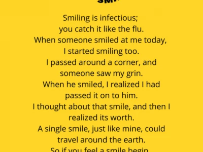 smiling is infectious