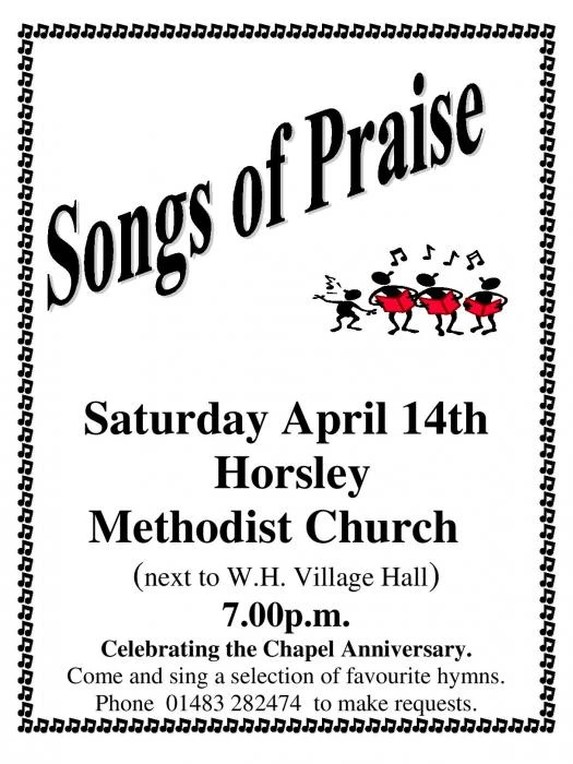 songs of praise poster 2018