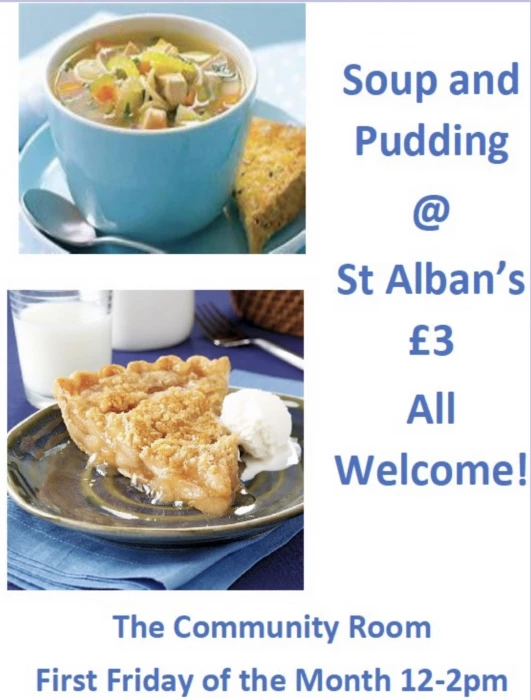 soup and pudding