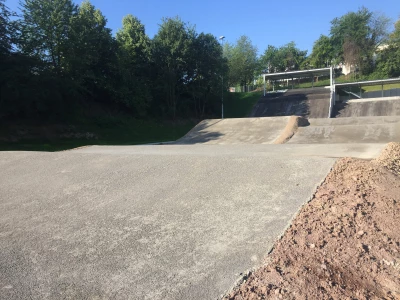 stuttgart sx bmx track hill start construction