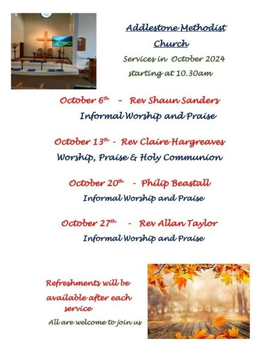 sunday services oct 2024
