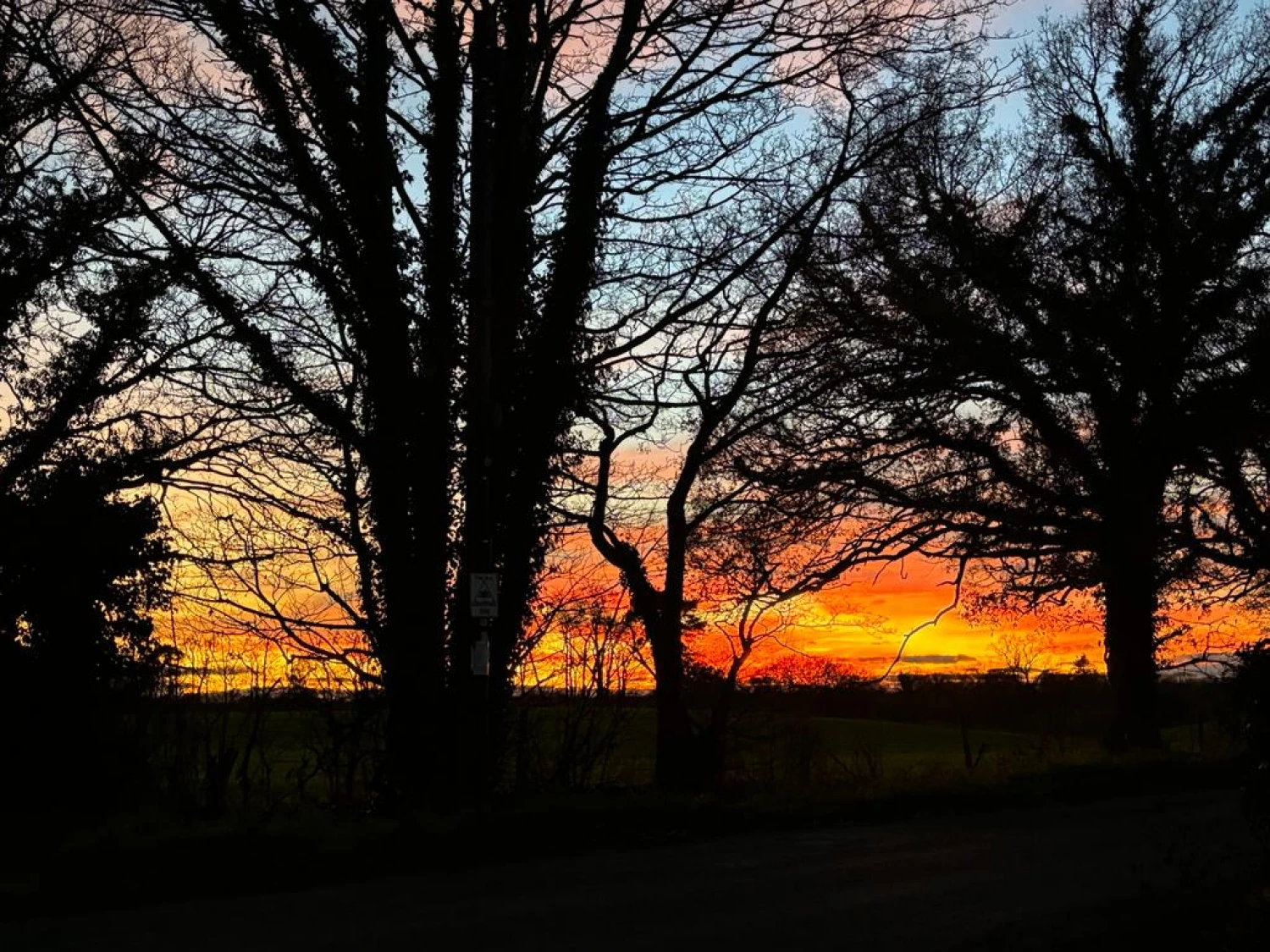 sunset over hatherton