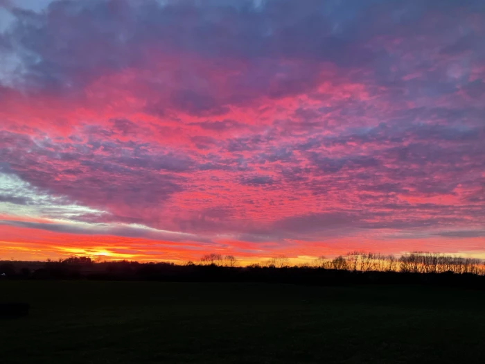 sunset over swanbach