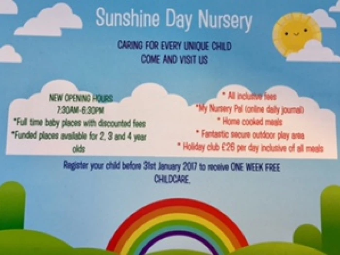 sunshire day nursery