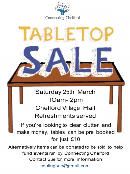 table top sale