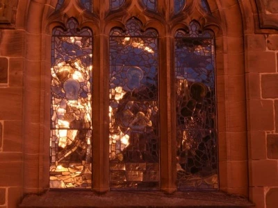 tarvin church window