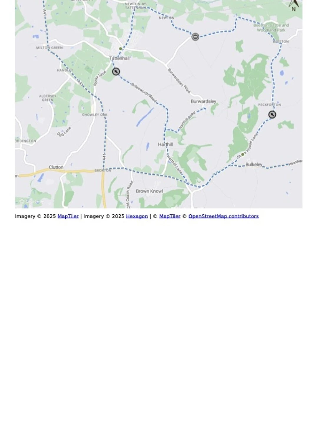tattenhall lane closure