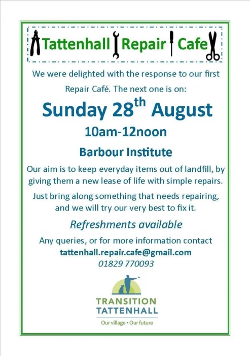 tattenhall repair cafe