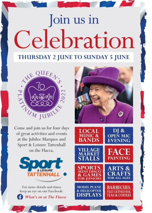 tattenhall sport  leisure jubilee poster