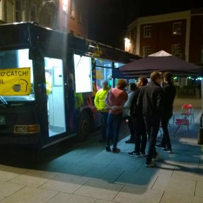 tea  toast bus