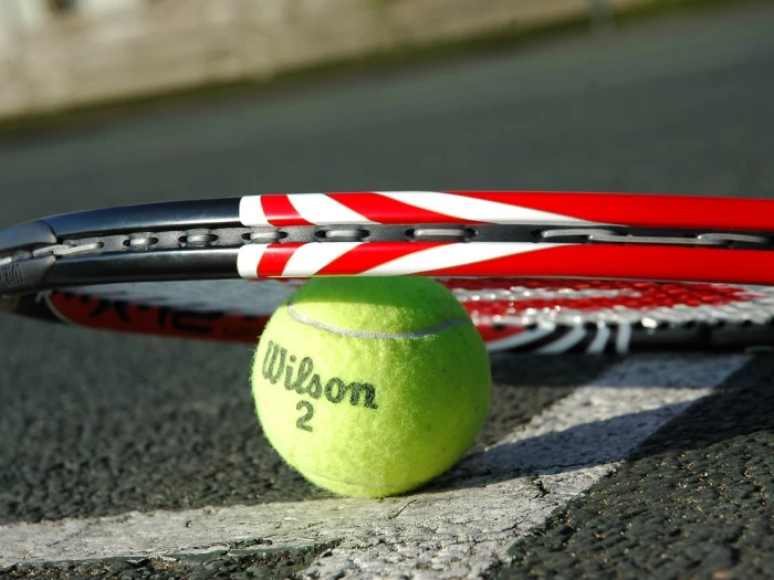 tennis racket tennis ball tennis
